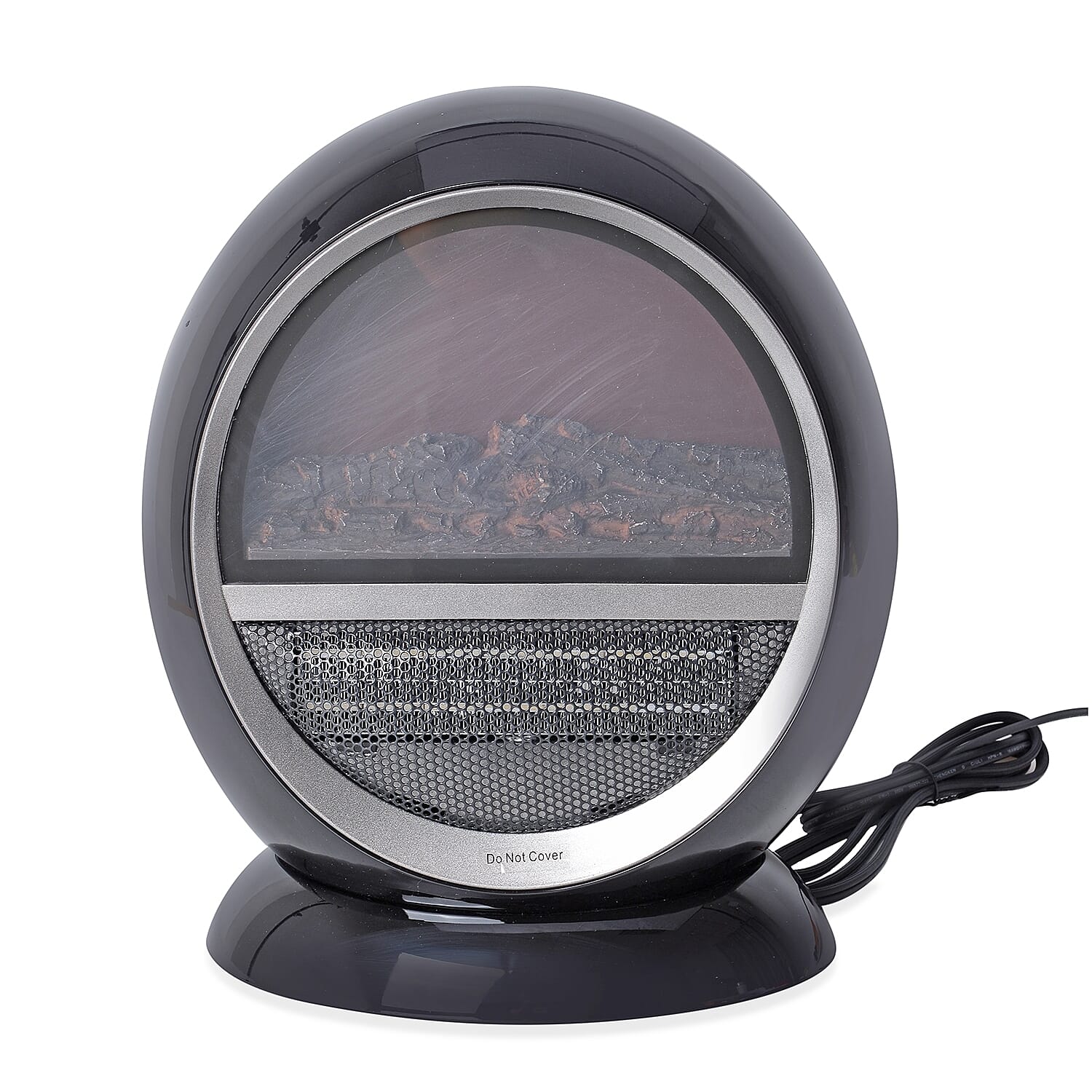 Homesmart Black PTC Oscillating Fireplace Flame Effect Space Heater
