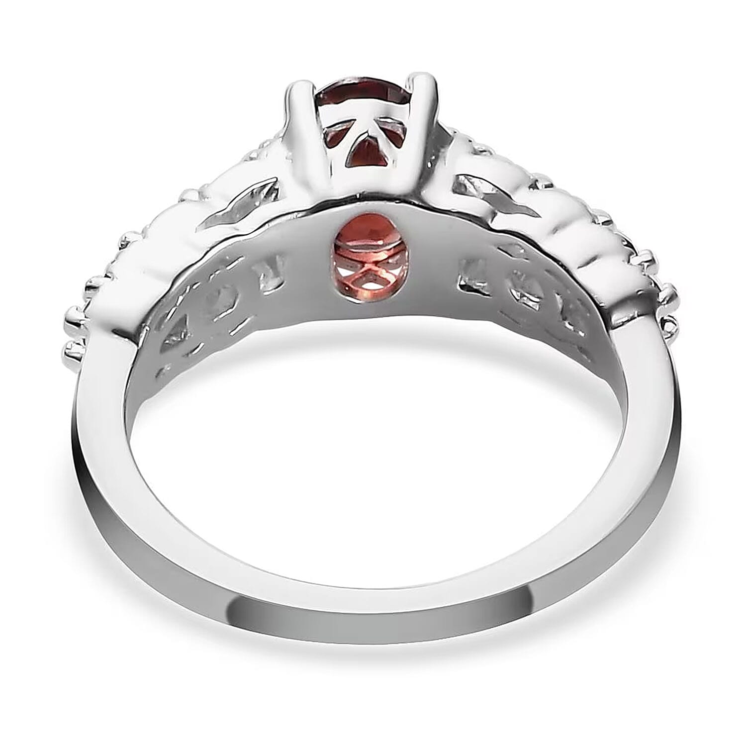 D'Joy Mozambique Garnet 1.40 ctw  Ring in Sterling Silver (Size 10.0)