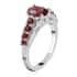 Mozambique Garnet Ring in Sterling Silver, Fashion Statement Rings For Women (Size 8.0) 1.35 ctw image number 6