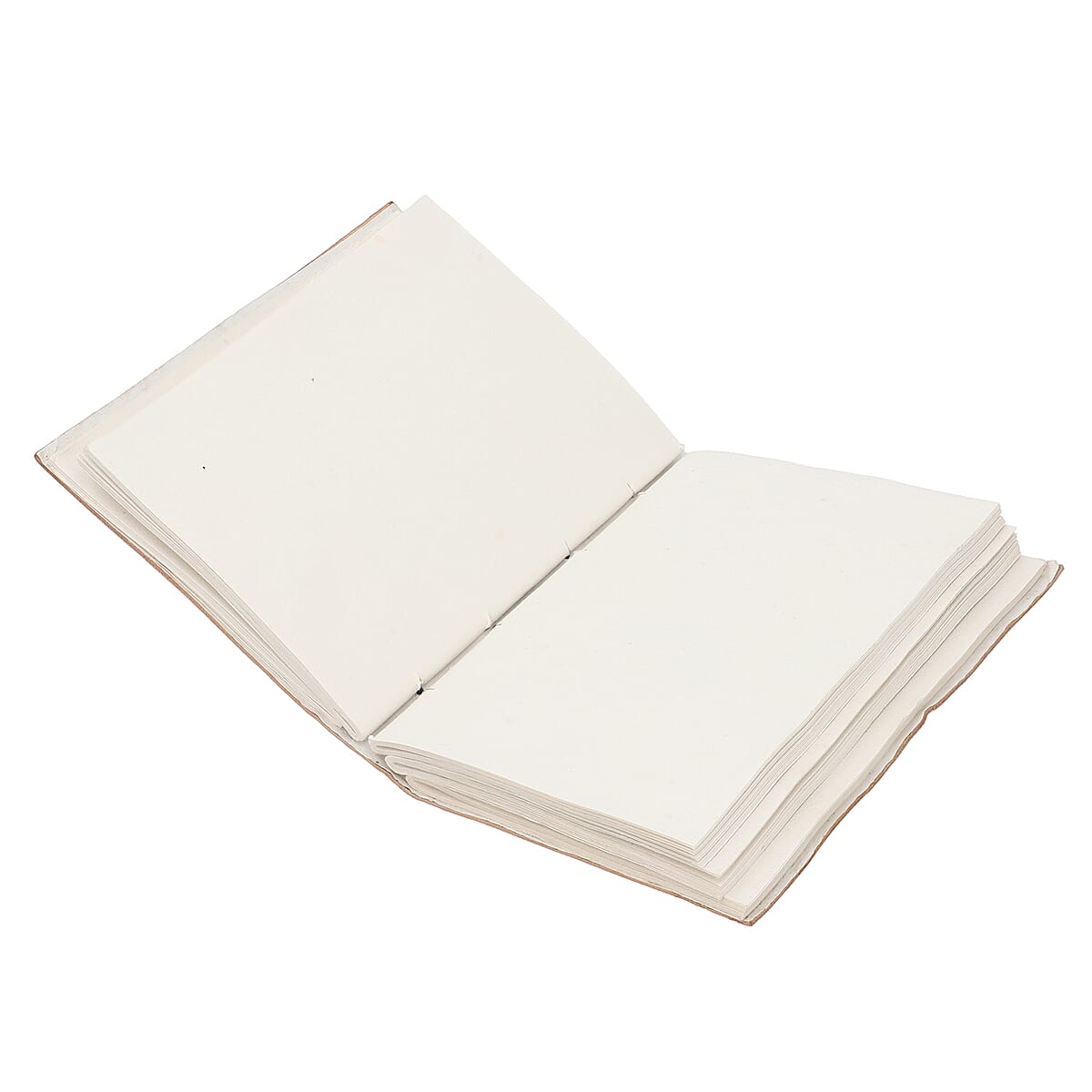 Handcrafted Genuine Leather and Cotton Diary with Black Onyx Center Stone image number 4