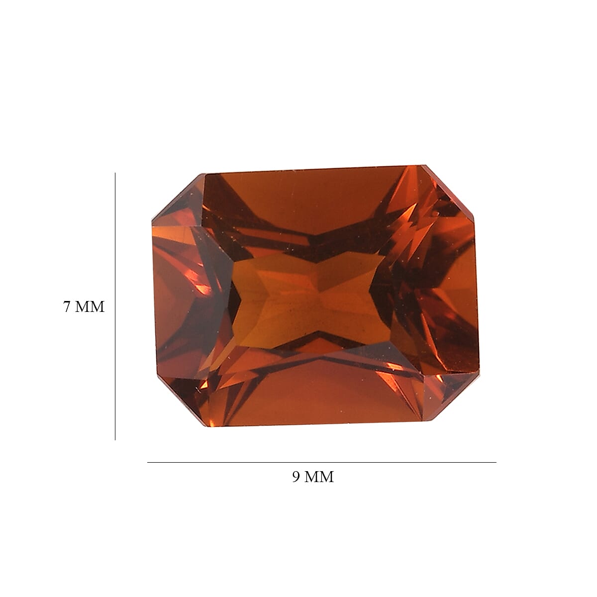Brazilian Cherry Citrine (Oct 9x7 mm) 1.81 ctw Loose Gemstone