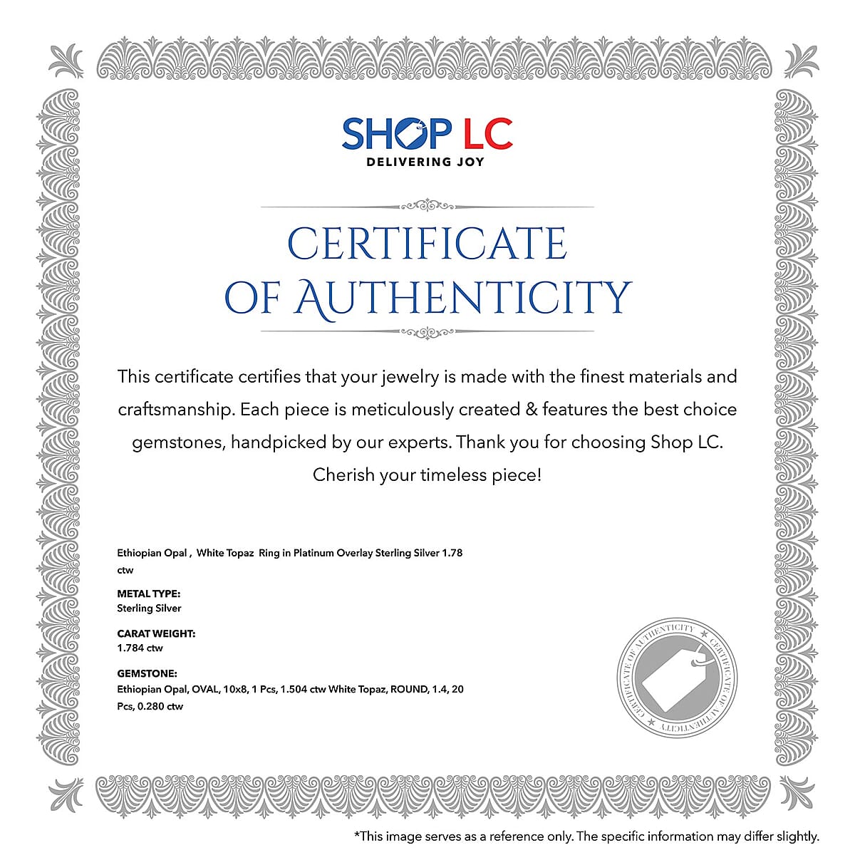 D'Joy Premium Ethiopian Welo Opal Ring with White Topaz in Platinum Over Sterling Silver, Anniversary Gifts For Her, Promise Rings 2.00 ctw image number 8