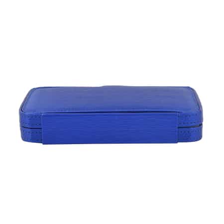 18 Pc Grooming and Cosmetic Makeup Kit in Blue Faux Leather Snap Case image number 3