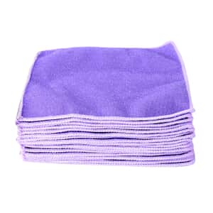 Homesmart Set of 20 Purple Double Sided Microfiber and Scratch Fiber Dish Cloth