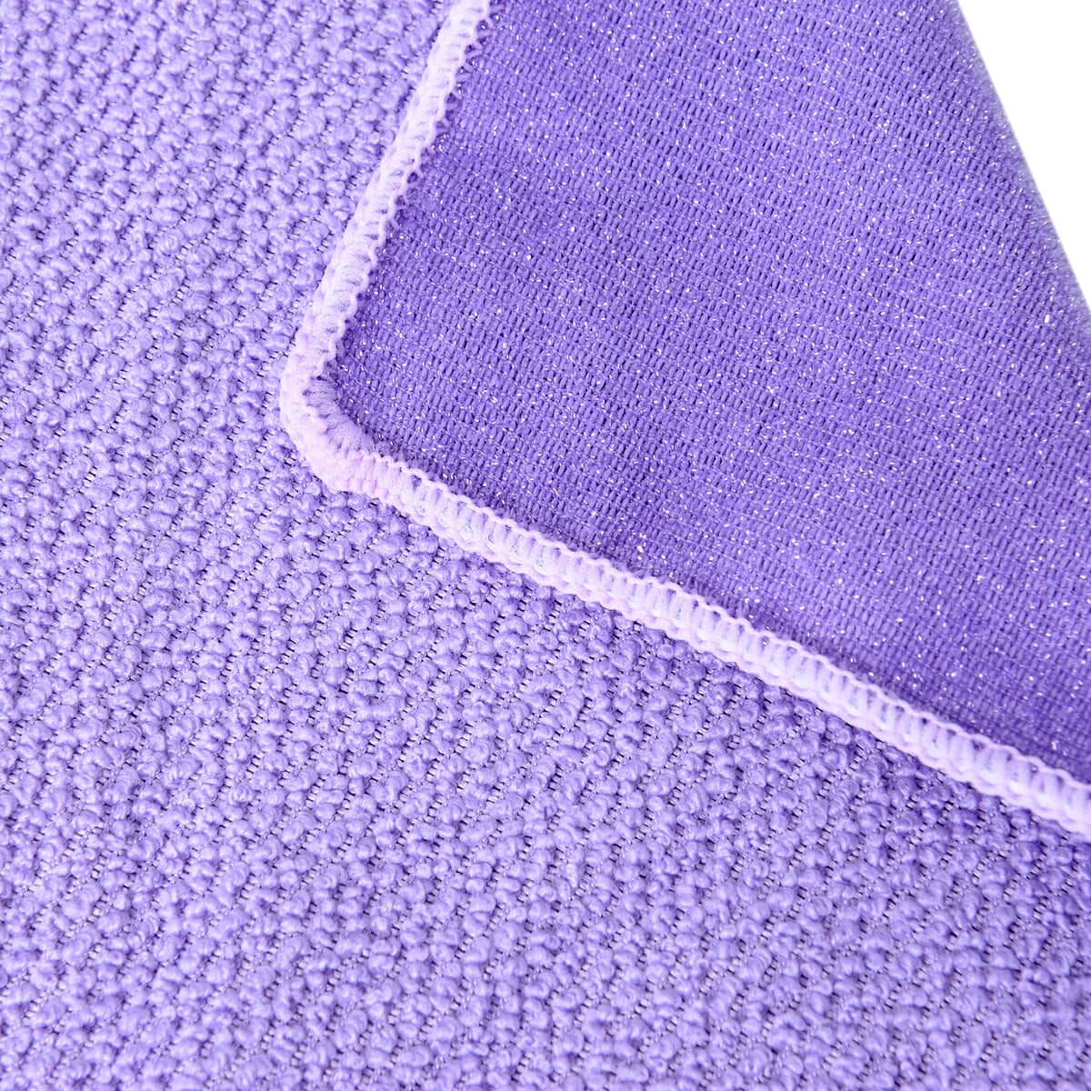 Homesmart Set of 20 Purple Double Sided Microfiber and Scratch Fiber Dish Cloth image number 5