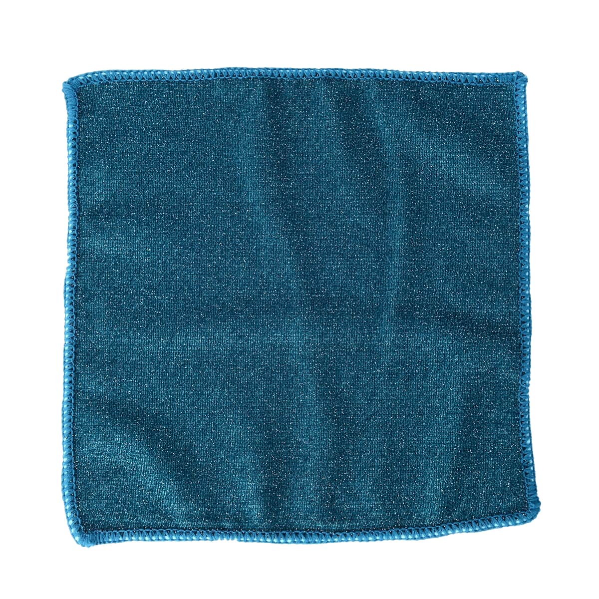 Homesmart Set of 20 Teal Double Sided Microfiber and Scratch Fiber Dish Cloth image number 6