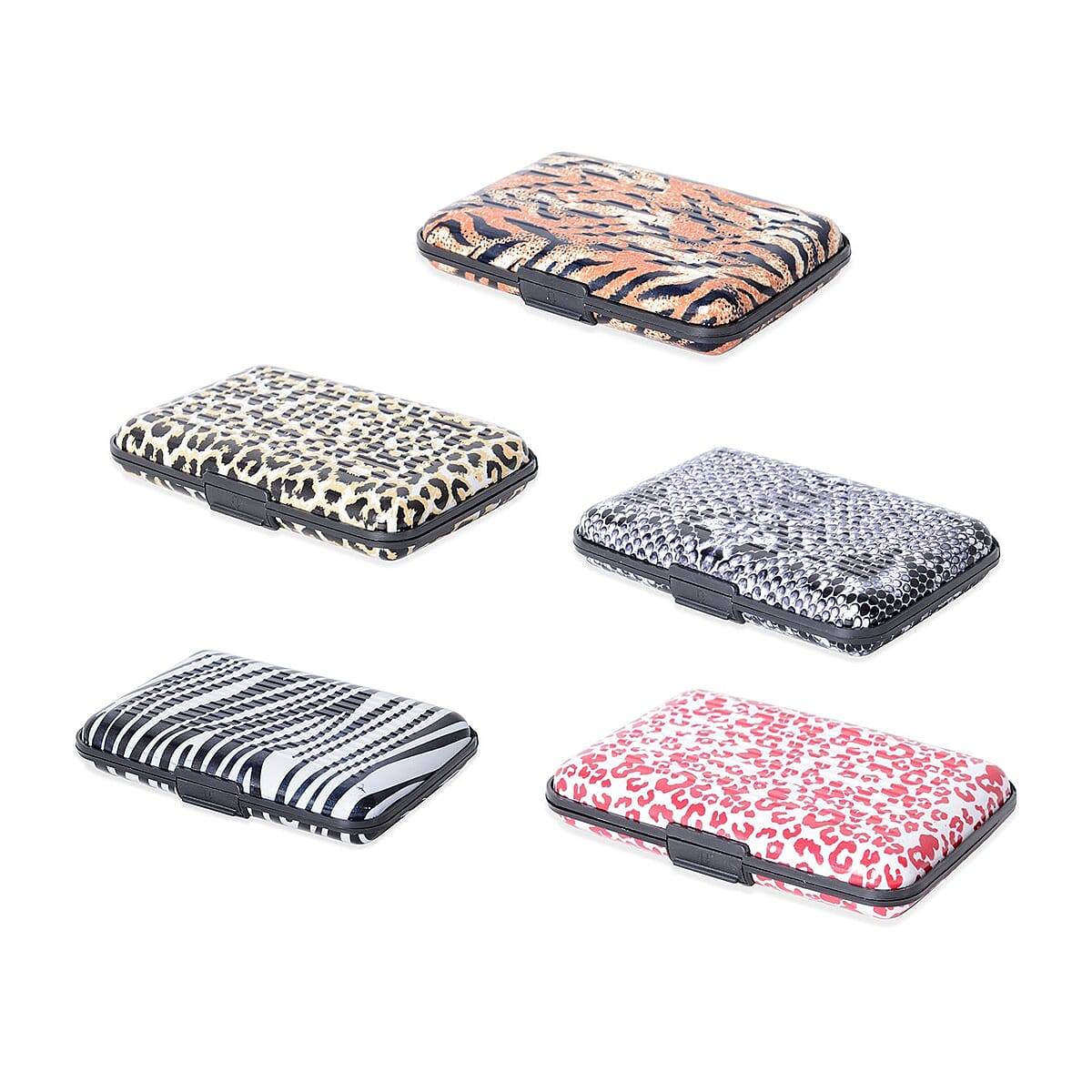 Set of 5 Animal Blocking RFID Card Holder image number 1