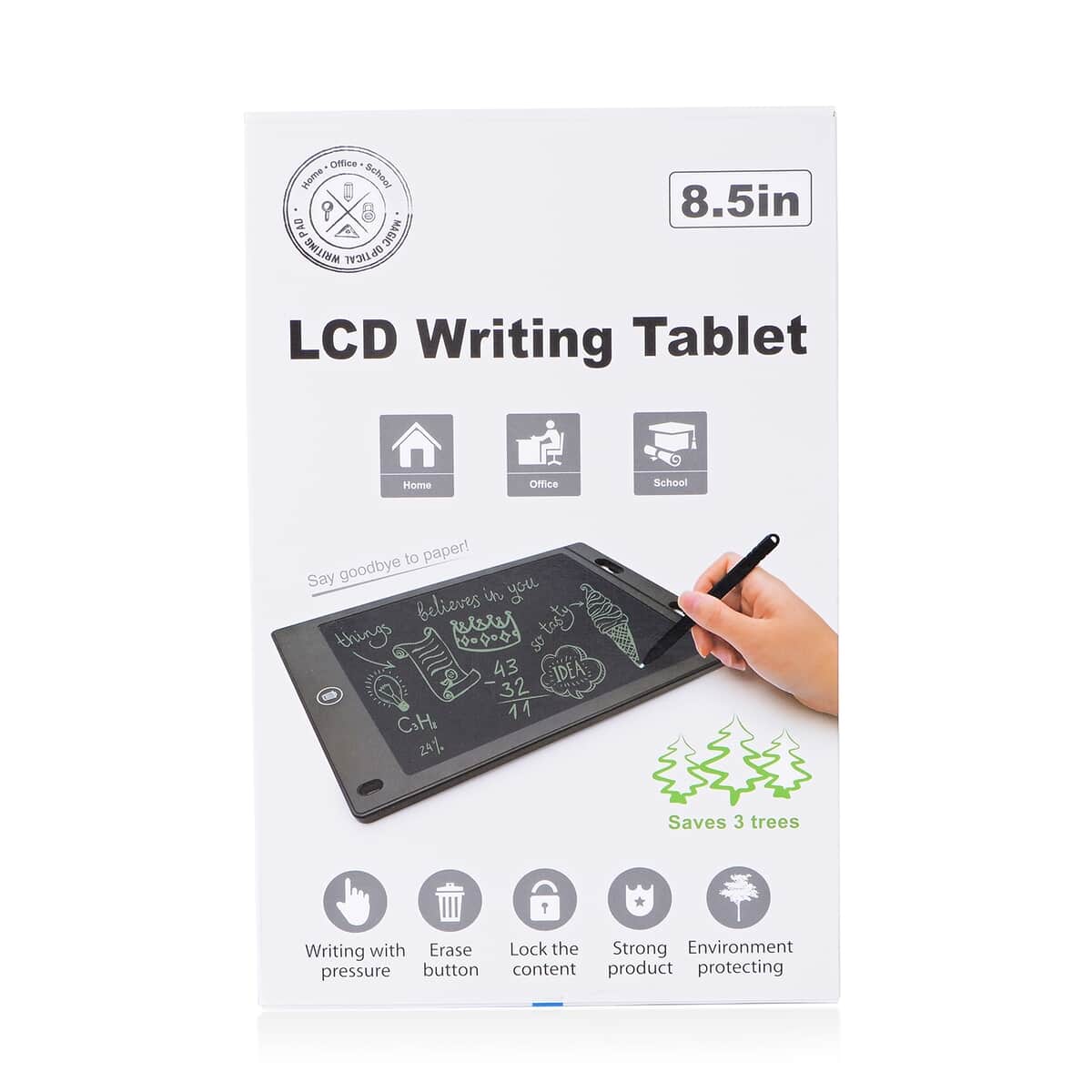 Black Electronic LCD Writing Tablet image number 6