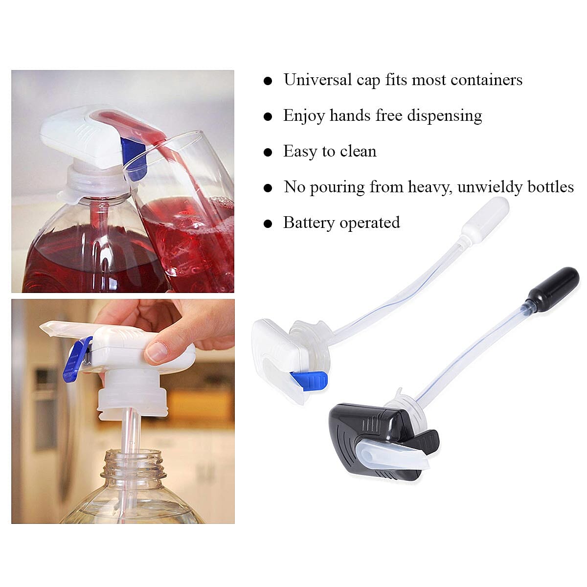 Set of 2 Black and White Super Tap (12.99x4.72) image number 6