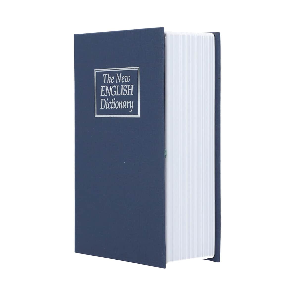 Small Dictionary Diversion Secret Hidden Book Safe with Key Lock - Blue image number 1