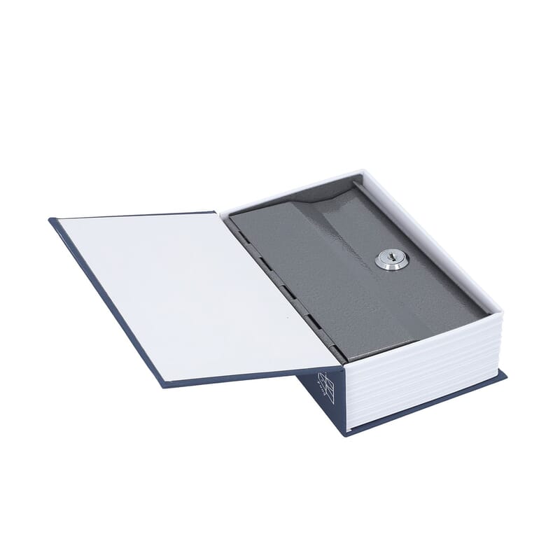 Small Dictionary Diversion Secret Hidden Book Safe with Key Lock - Blue