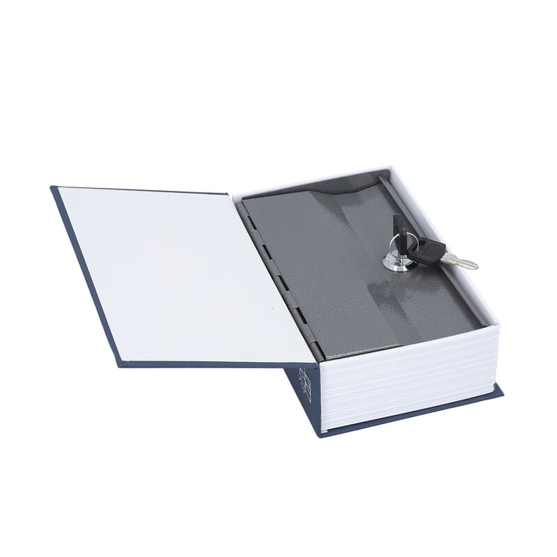 Small Dictionary Diversion Secret Hidden Book Safe with Key Lock - Blue