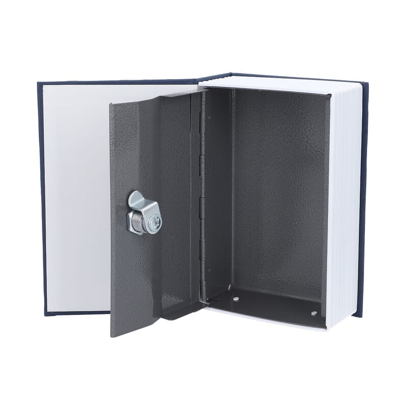 Small Dictionary Diversion Secret Hidden Book Safe with Key Lock - Blue