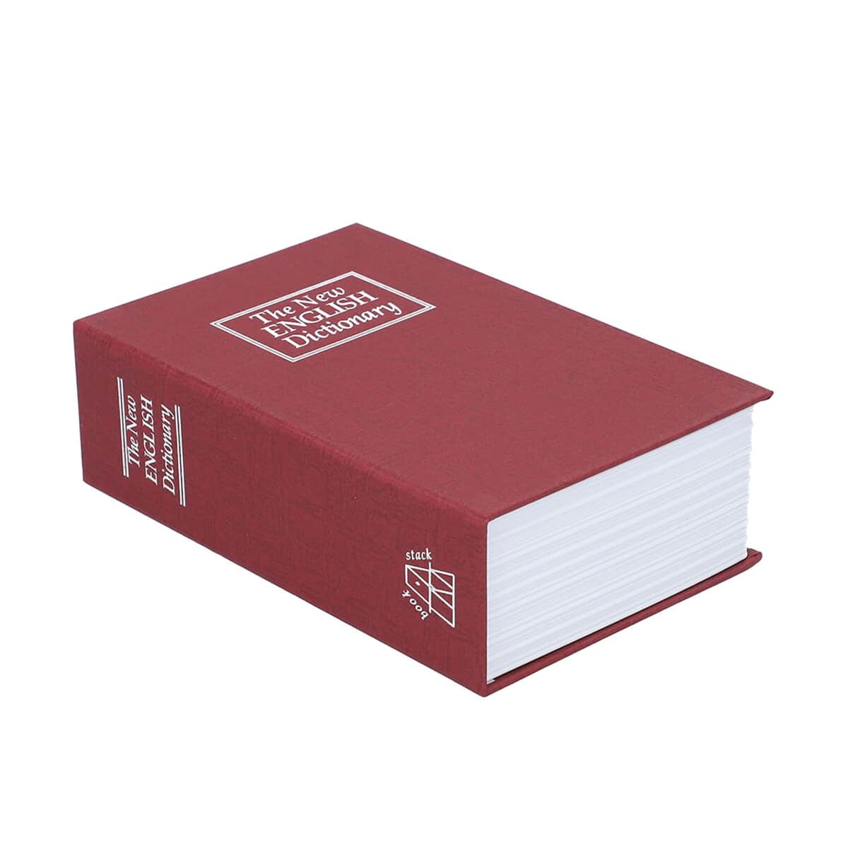 Small Dictionary Diversion Secret Hidden Book Safe with Key Lock - Red image number 3