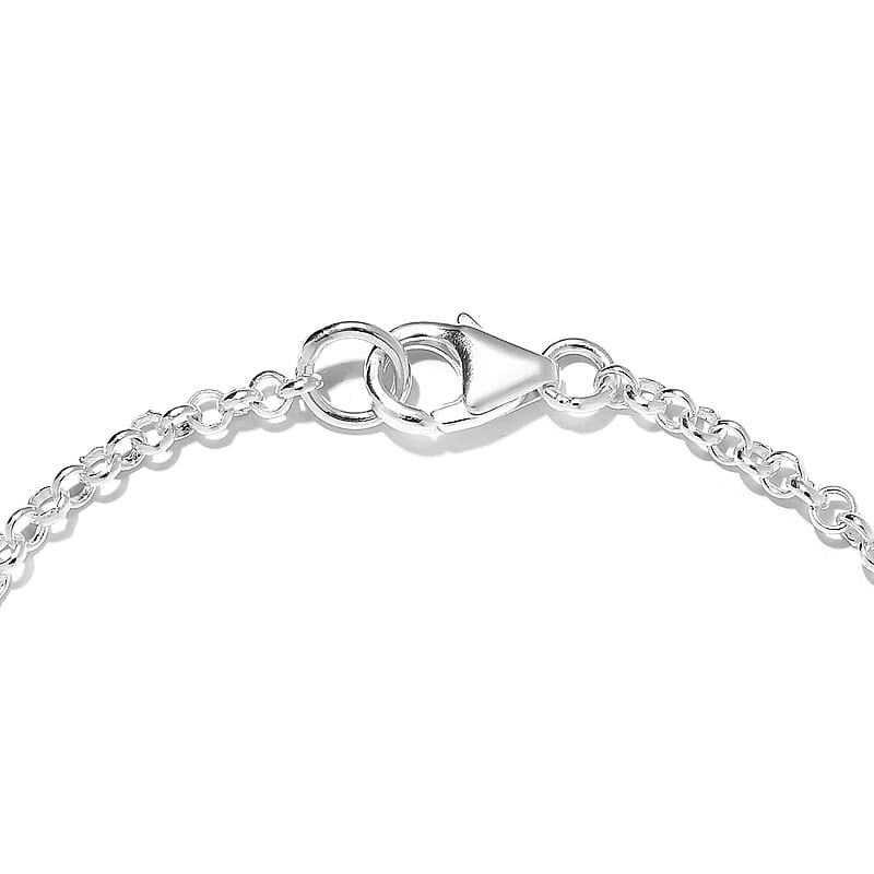 D'Joy Hebei Peridot 1.00 ctw Station Bracelet in Sterling Silver (7.25 In)