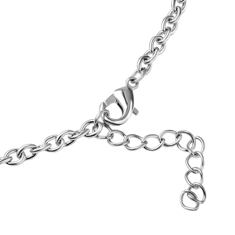 Austrian Crystal Earrings and Bib Necklace in Silvertone 20-23 Inches
