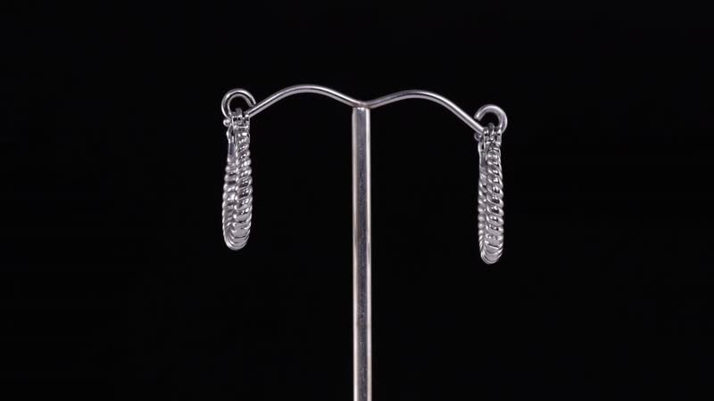 Set of 5 Multi Style Hoop Earrings in Stainless Steel
