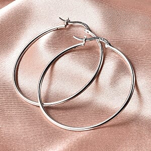 Sterling Silver Hoop Earrings 3.55 Grams