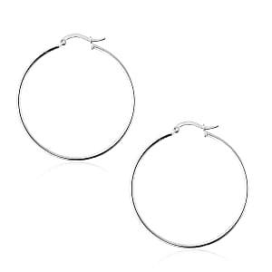 Sterling Silver Hoop Earrings 3.55 Grams