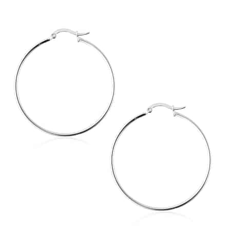 Hoop Earrings in Sterling Silver (4.40 g) image number 3