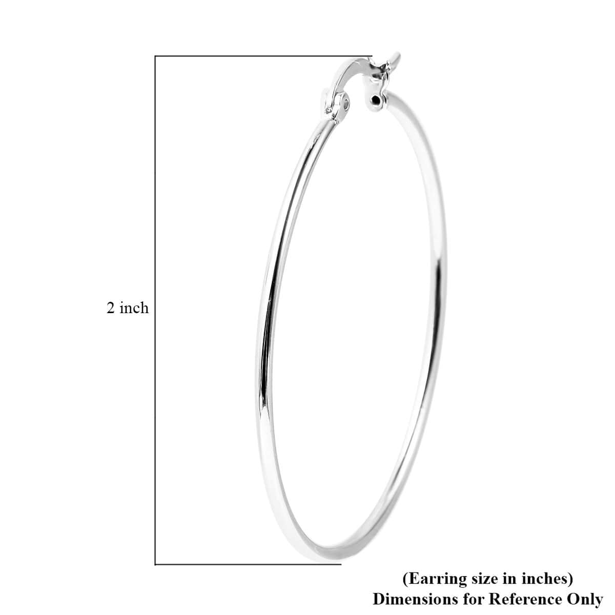 Sterling Silver Hoop Earrings 3.55 Grams image number 4