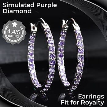 Simulated Purple Diamond - Product card gallery slide 2 (10176371949881)