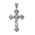 Artisan Crafted Openwork Cross Pendant in Sterling Silver 4.7 Grams image number 0