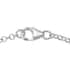 Simulated Red Diamond Station Bracelet in Sterling Silver (7.25 In) image number 4