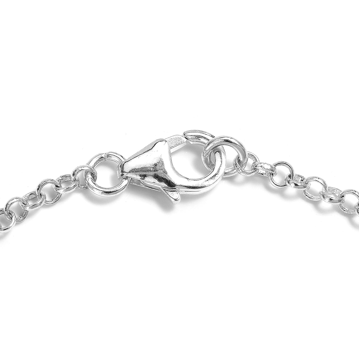 Emerald Crystal Bracelet in Sterling Silver (7.25 In)