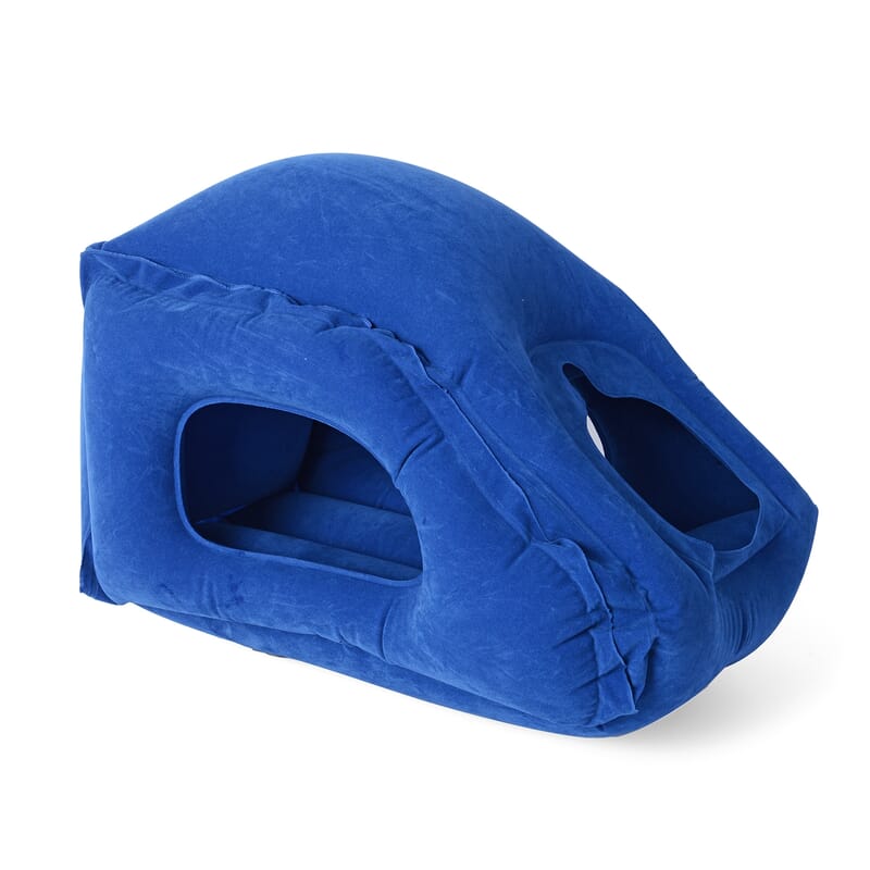 Inflatable Travel Pillow Blue