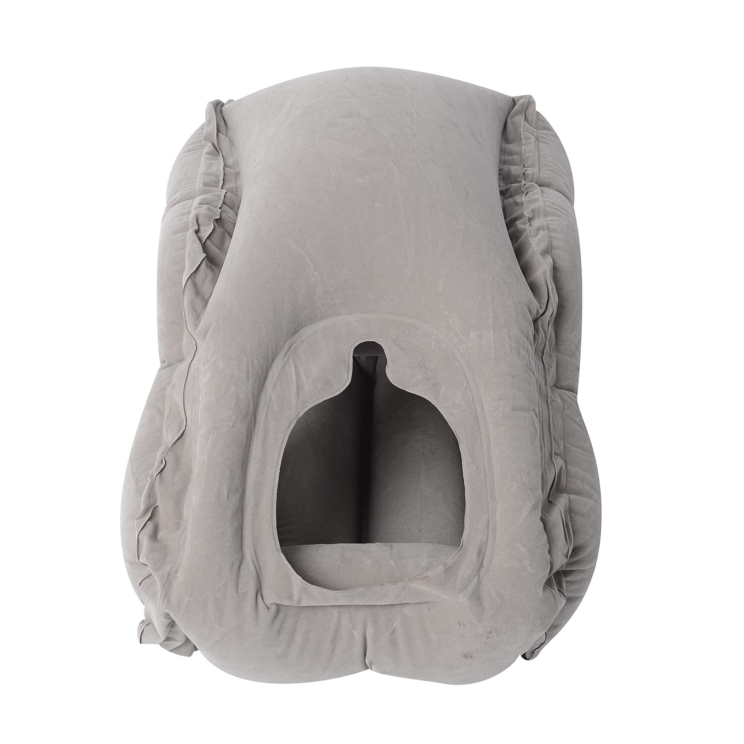 Inflatable Travel Pillow Gray
