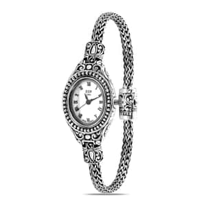 Bali Legacy Eon 1962 Swiss Movement Sterling Silver Tulang Naga Bracelet Watch (8 in)