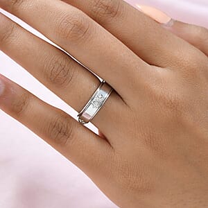 D'Joy Turtle Band Spinner Ring in Sterling Silver (Size 10.0) 5 Grams