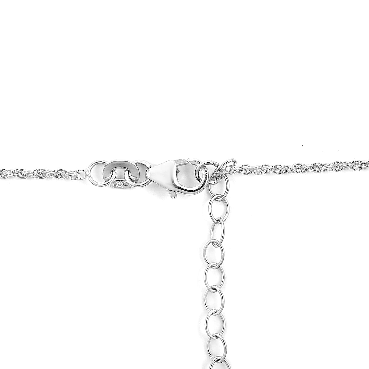 Diamond Initial S Pendant Necklace 20 Inches in Platinum Over Sterling Silver 0.15 ctw image number 3