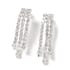 Austrian Crystal Earrings and Waterfall Necklace (16-22 in) in Silvertone image number 4