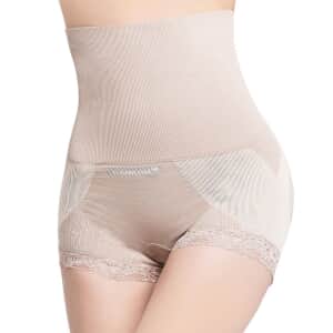 Sankom Patent Lace Brief Shaper with Cooling Fibers (XS, Beige)