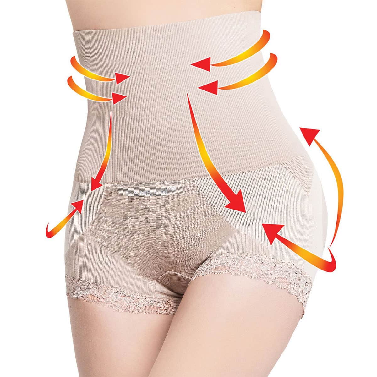 Sankom Patent Lace Brief Shaper with Cooling Fibers (XS, Beige) image number 1