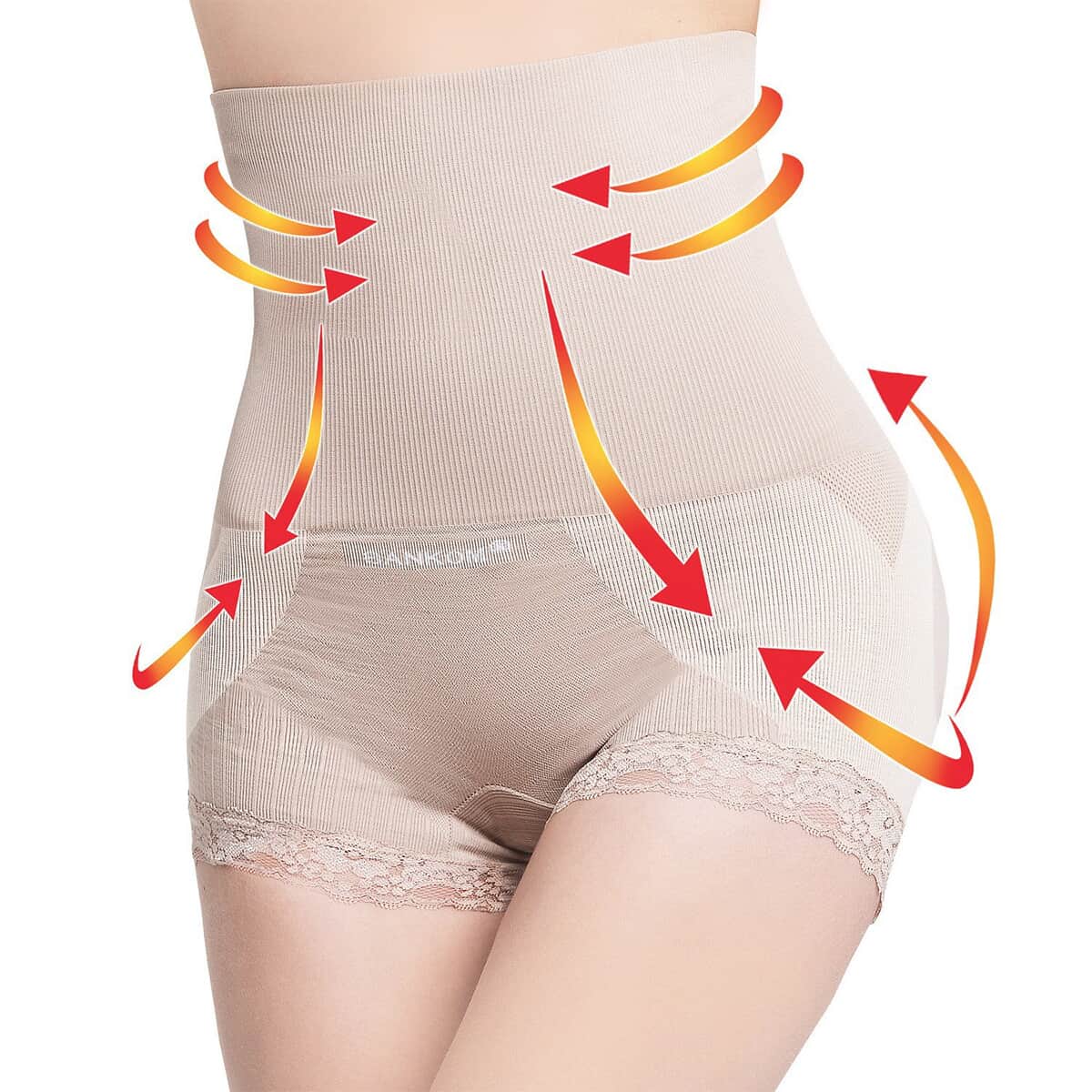 Sankom Patent Lace Brief Shaper with Cooling Fibers (XXL, Beige) image number 1