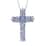 Tanzanite Cross Pendant Necklace 20 Inches in Platinum Over Sterling Silver 7.75 ctw