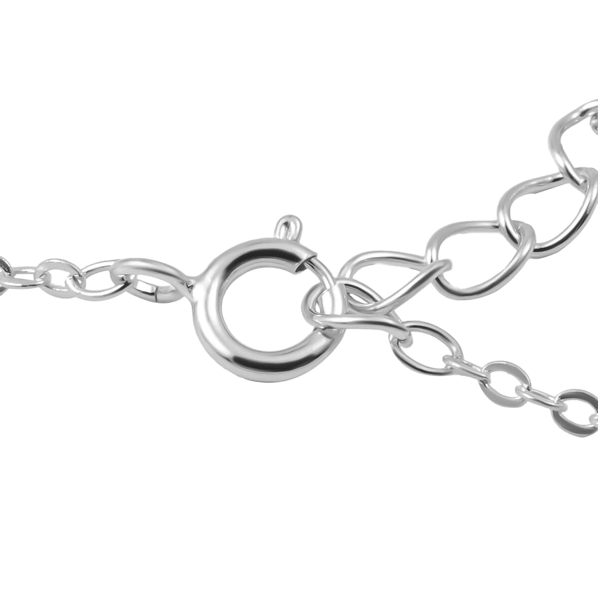 Sterling Silver Cross Infinity Lariat Necklace (16-18 in) (4.0 g) image number 2