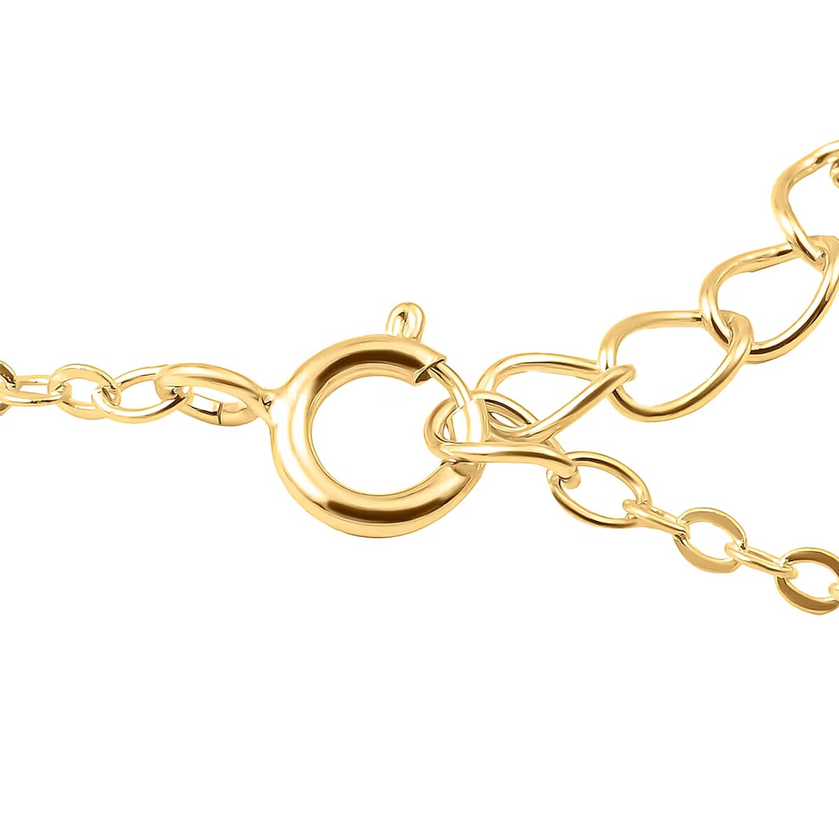 14K Yellow Gold Over Sterling Silver Cross Infinity Lariat Necklace 16-18 Inches 4.10 Grams image number 6