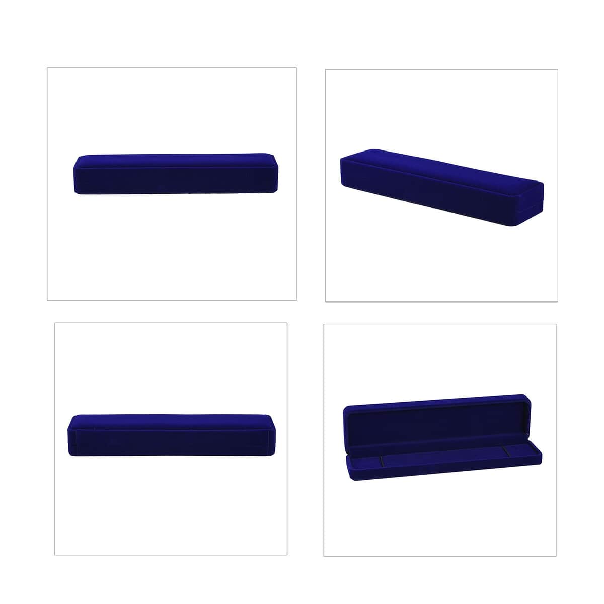 Set of 4 Royal Blue Velvet Jewelry Box image number 4