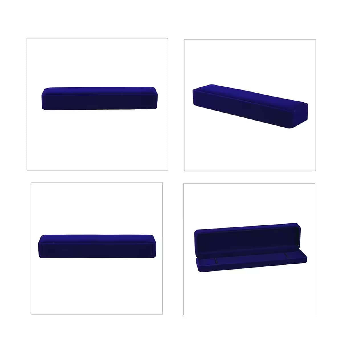 Set of 4 Royal Blue Velvet Jewelry Box image number 9