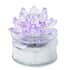 Purple Crystal Rotating Lotus with Solar Base with Gift Box image number 0