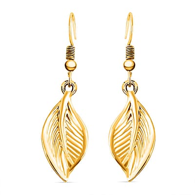 Leaf Earrings and Necklace in Goldtone 22-25 Inches
