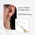 Openwork Dangle Earrings In 14K Yellow Gold Plated Sterling Silver, Silver Drop Earrings For Women image number 3
