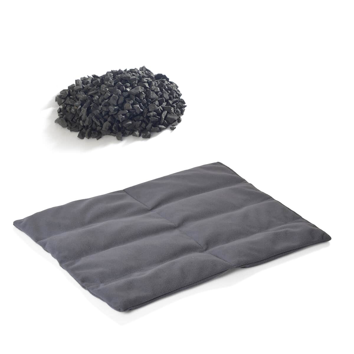 Natural Shungite Pillow (16x11) with Matching Case(18x13.5) 2lb, Gray image number 0