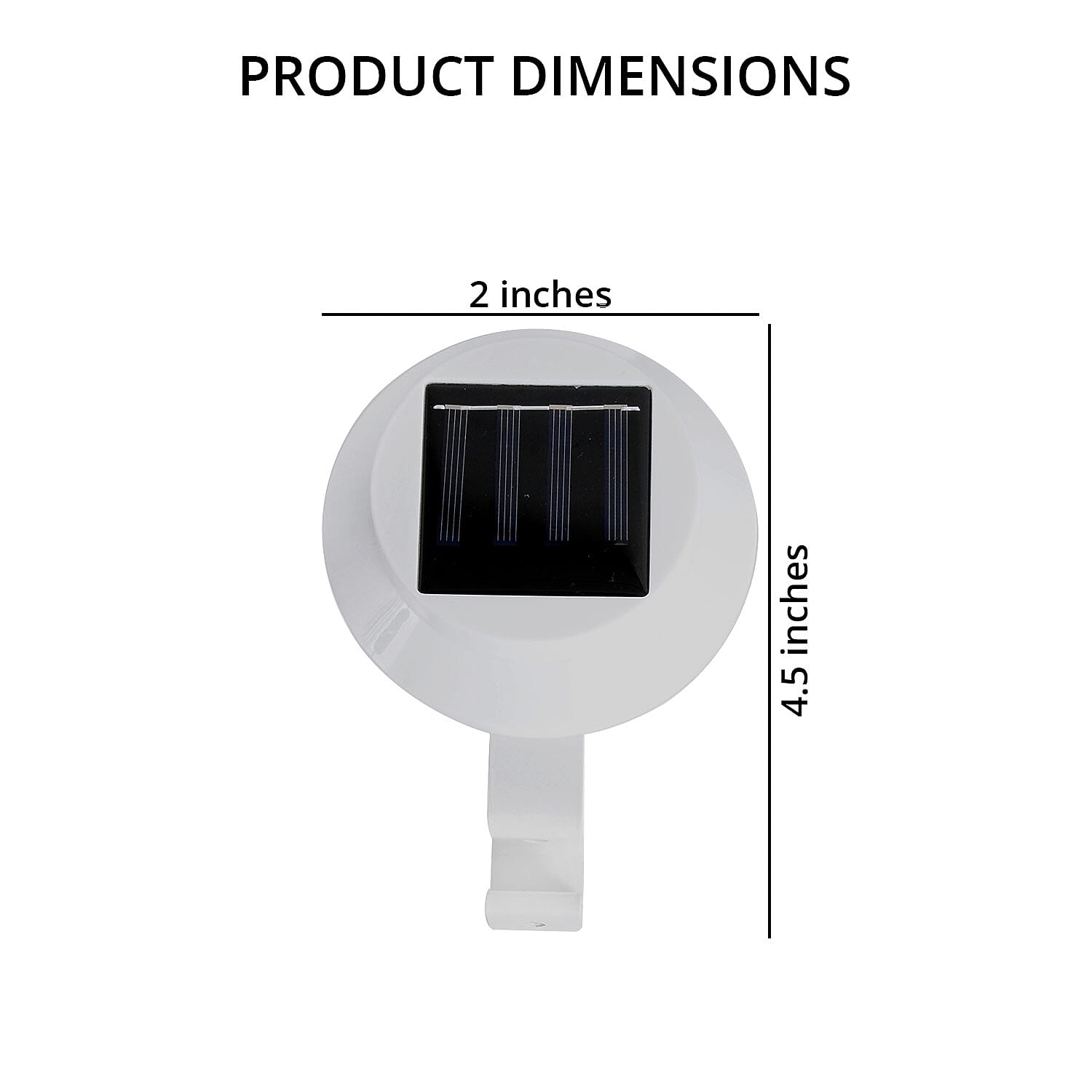 Set of 2 Solar Gutter LED Lights
