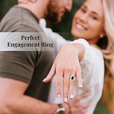 D'Joy Australian Black Tourmaline and Thai Black Spinel 3.40 ctw  Ring in Sterling Silver (Size 8.0)