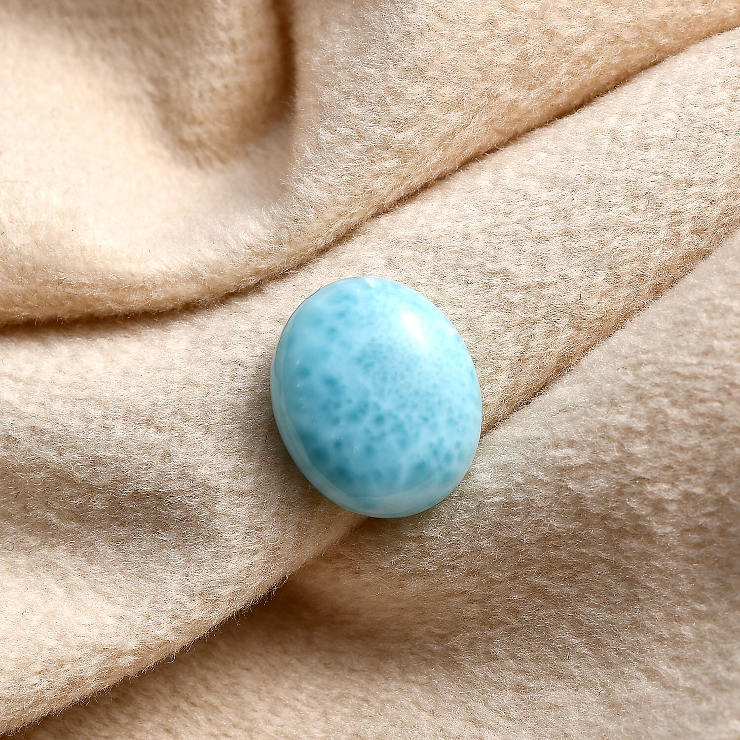 AAA Larimar (Ovl 12x10 mm) 4.50 ctw Loose Gemstone